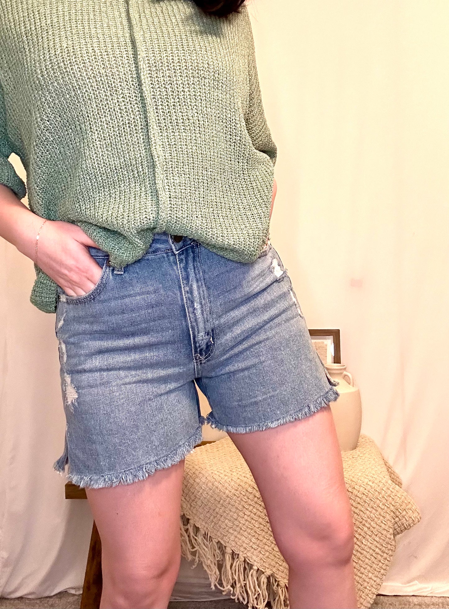 JUST BLUE DENIM SHORTS